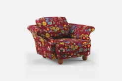 Fåtöljer*Josef Frank Fåtölj Liljevalchs Baranquilla, Vinröd