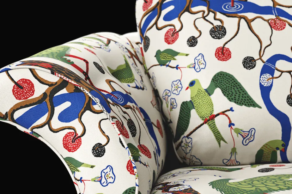 Fåtöljer*Josef Frank Fåtölj Liljevalchs Gröna Fåglar, Multi