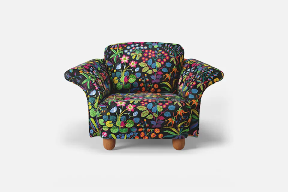 Fåtöljer*Josef Frank Fåtölj Liljevalchs Under Ekvatorn, Svart