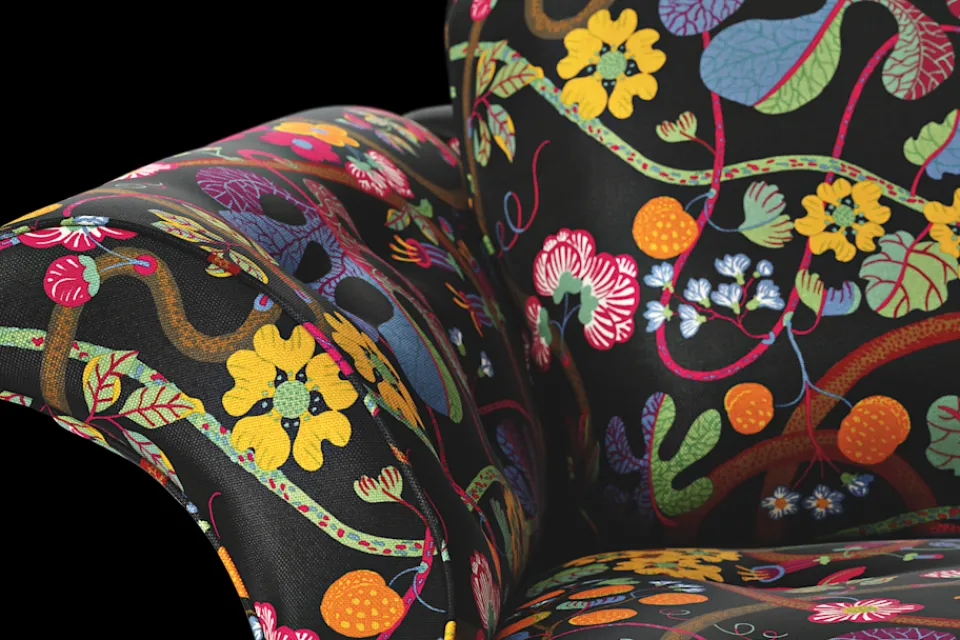 Fåtöljer*Josef Frank Fåtölj Liljevalchs Baranquilla, Svart