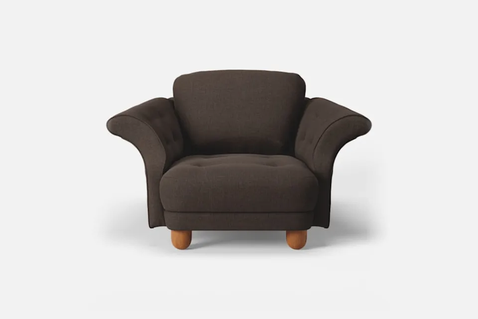 Fåtöljer*Josef Frank Fåtölj Liljevalchs Möbellin, Mörkbrun