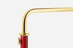 Golvlampor*Josef Frank Golvlampa 1842 Mässing, Röd