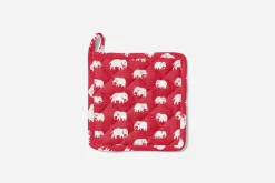 Kök & Dukningstextil*Svenskt Tenn Grytlapp Elefant Röd