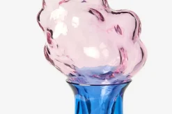 Kannor & Karaffer*Frida Fjellman Karaff Rök Blå Ljusrosa