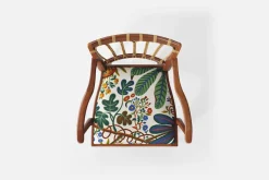 Karmstolar*Josef Frank Karmstol 1165 Mahogny Rotting, Aralia, Multi