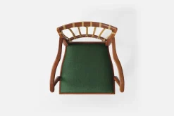 Karmstolar*Josef Frank Karmstol 1165 Mahogny Rotting, Vägen, Mörkgrön