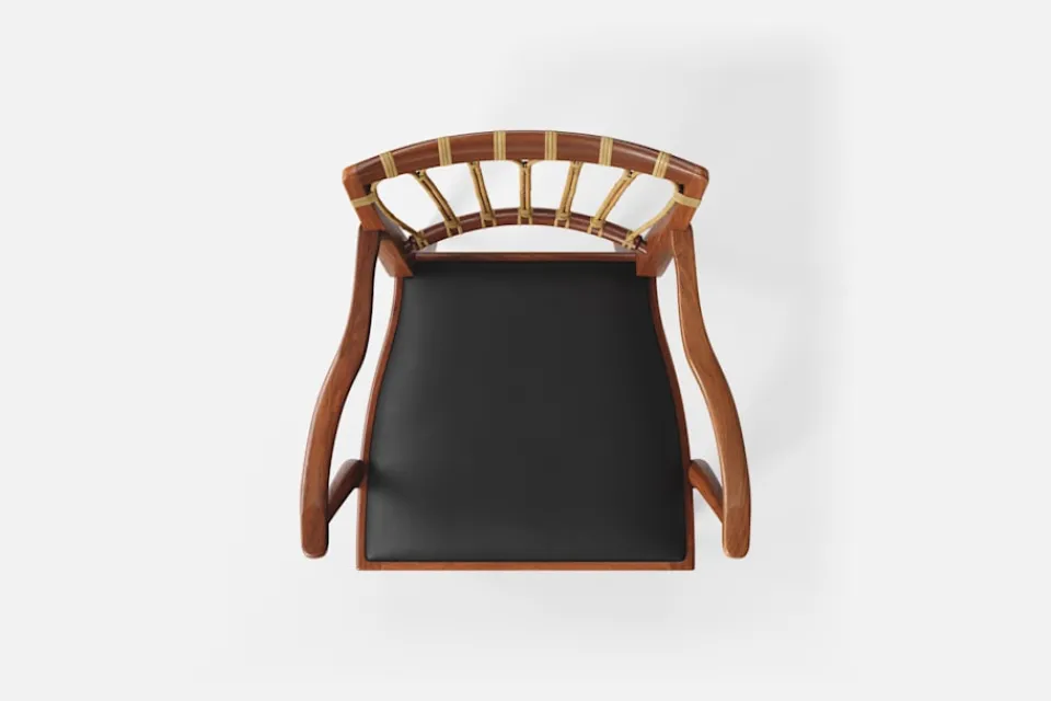 Karmstolar*Josef Frank Karmstol 1165 Mahogny Rotting, Svart