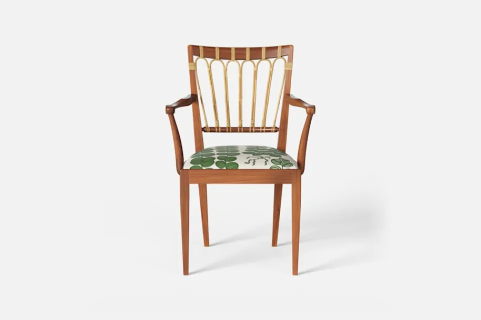 Karmstolar*Josef Frank Karmstol 1165 Mahogny Rotting, Celotocaulis, Grön