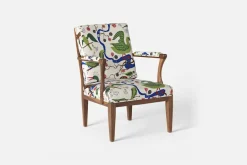 Fåtöljer|Karmstolar*Josef Frank Karmstol 868 Gröna Fåglar, Multi