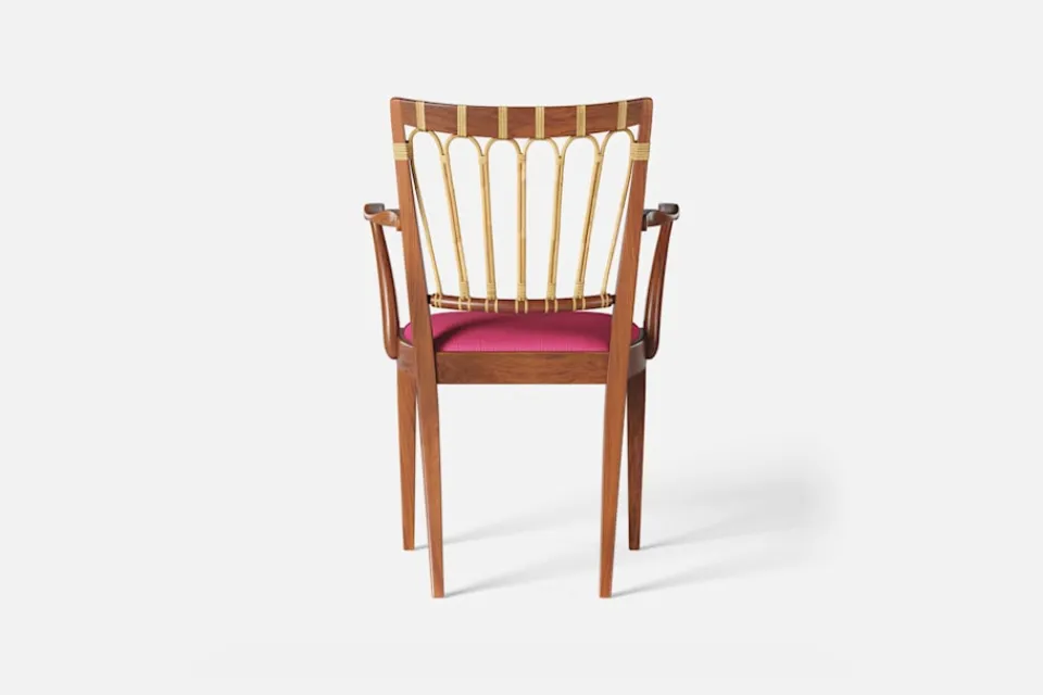 Karmstolar*Josef Frank Karmstol 1165 Mahogny Rotting, Vägen, Cerise