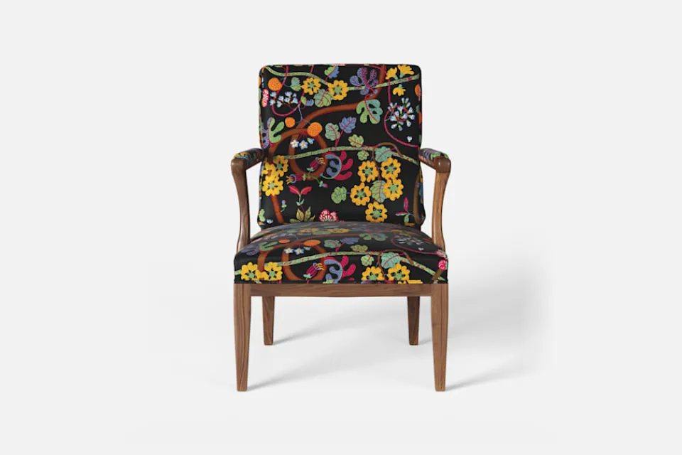 Fåtöljer|Karmstolar*Josef Frank Karmstol 868 Baranquilla, Svart