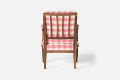 Fåtöljer|Karmstolar*Josef Frank Karmstol 868 Gripsholmsruta, Rosa