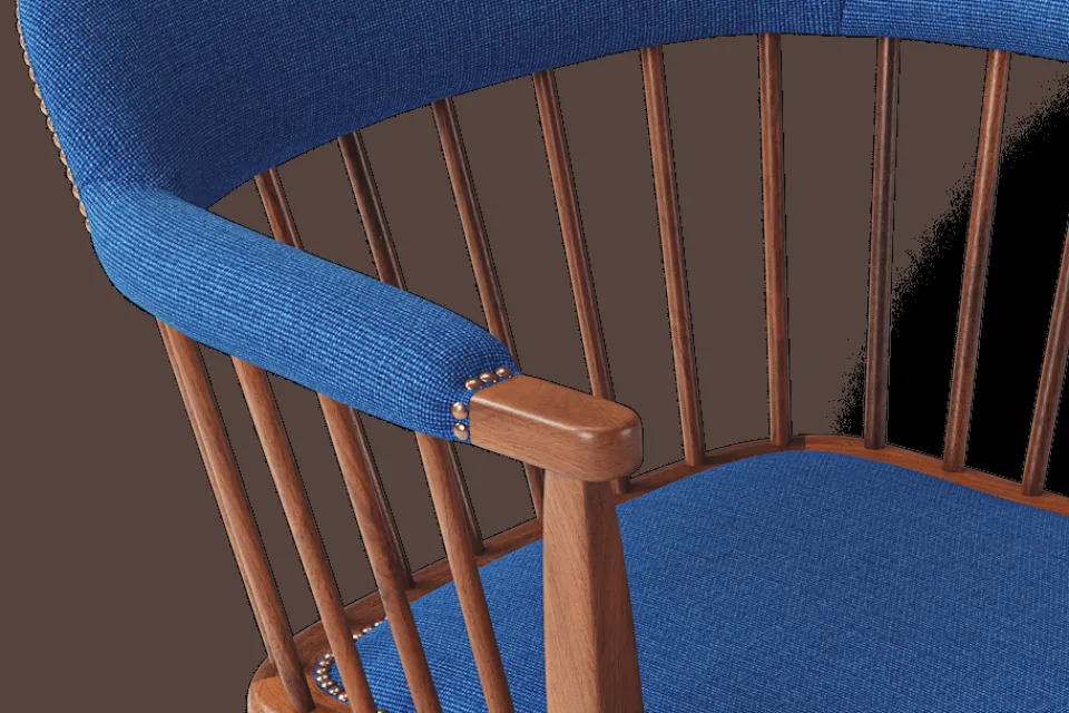 Karmstolar*Josef Frank Karmstol 789 Möbellin, Blå