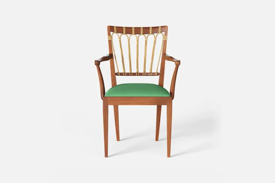 Karmstolar*Josef Frank Karmstol 1165 Mahogny Rotting, Vägen, Grön