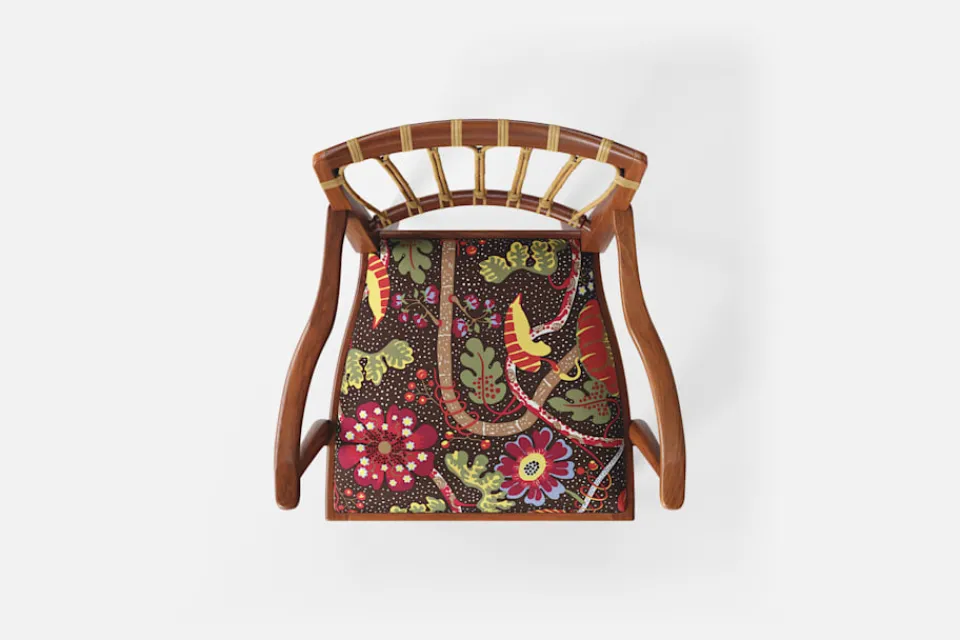 Karmstolar*Josef Frank Karmstol 1165 Mahogny Rotting, Mirakel, Mörkbrun