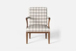 Fåtöljer|Karmstolar*Josef Frank Karmstol 868 Gripsholmsruta, Grå