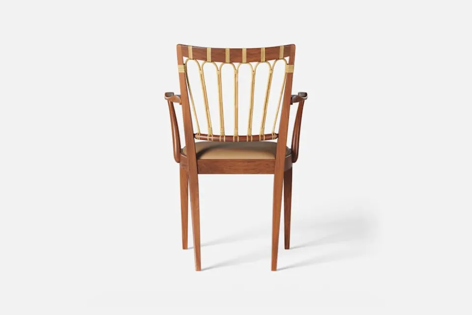 Karmstolar*Josef Frank Karmstol 1165 Mahogny Rotting, Beige