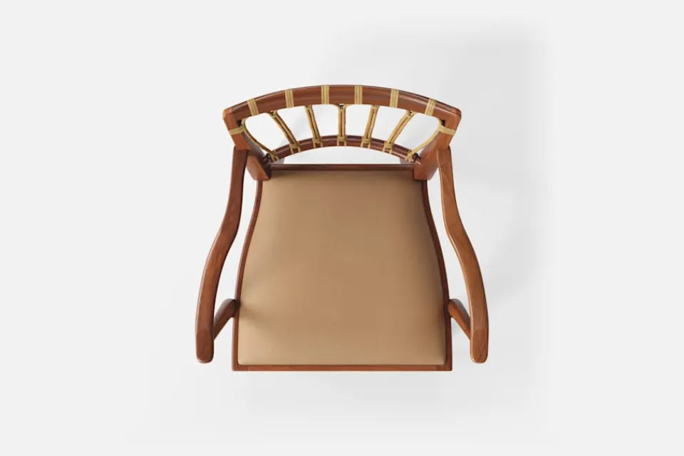 Karmstolar*Josef Frank Karmstol 1165 Mahogny Rotting, Beige