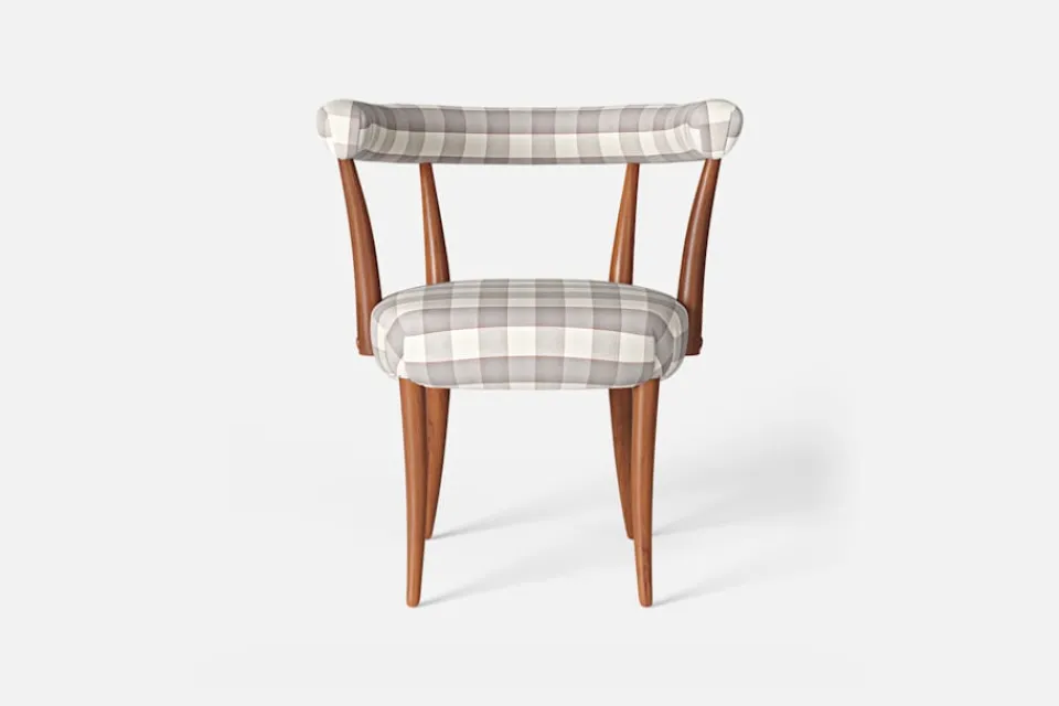 Karmstolar*Josef Frank Karmstol 966 Gripsholmsruta, Grå