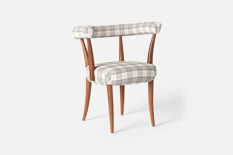 Karmstolar*Josef Frank Karmstol 966 Gripsholmsruta, Grå