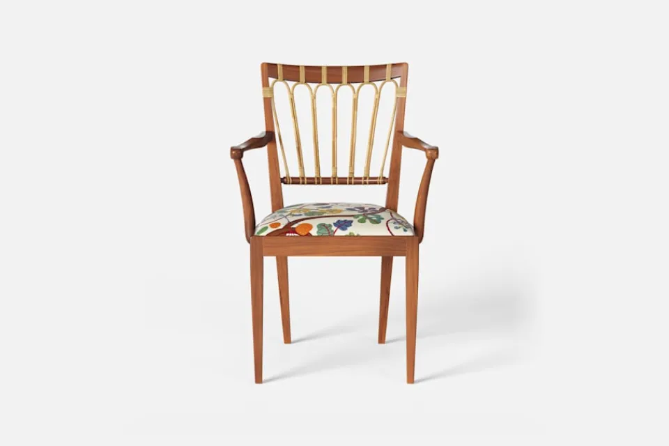Karmstolar*Josef Frank Karmstol 1165 Mahogny Rotting, Baranquilla, Vit