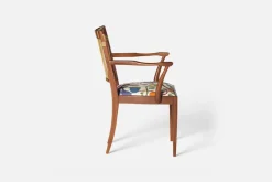 Karmstolar*Josef Frank Karmstol 1165 Mahogny Rotting, Baranquilla, Vit