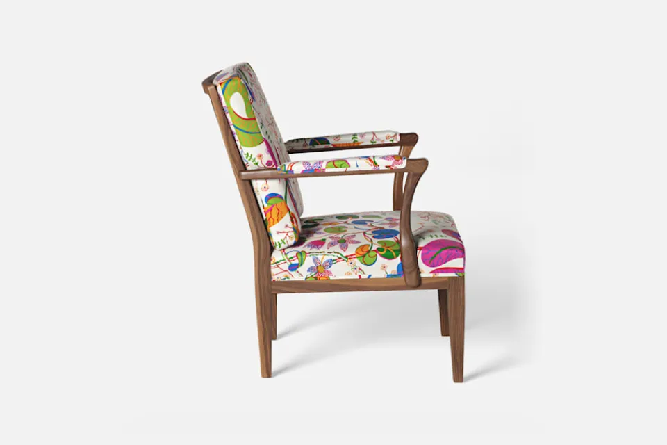 Fåtöljer|Karmstolar*Josef Frank Karmstol 868 Teheran, Vit