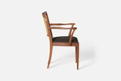 Karmstolar*Josef Frank Karmstol 1165 Mahogny Rotting, Möbellin, Mörkbrun