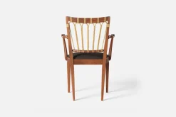 Karmstolar*Josef Frank Karmstol 1165 Mahogny Rotting, Möbellin, Mörkbrun