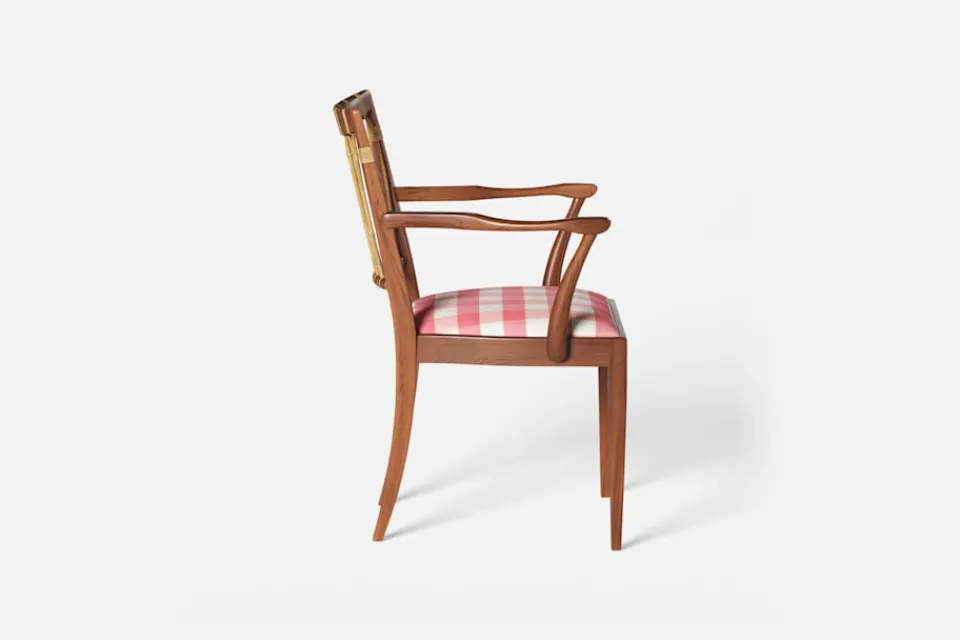 Karmstolar*Josef Frank Karmstol 1165 Mahogny Rotting, Gripsholmsruta, Rosa