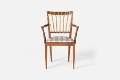 Karmstolar*Josef Frank Karmstol 1165 Mahogny Rotting, Gripsholmsruta, Grå