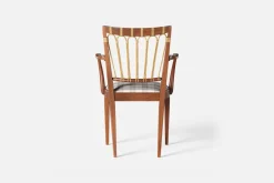 Karmstolar*Josef Frank Karmstol 1165 Mahogny Rotting, Gripsholmsruta, Grå