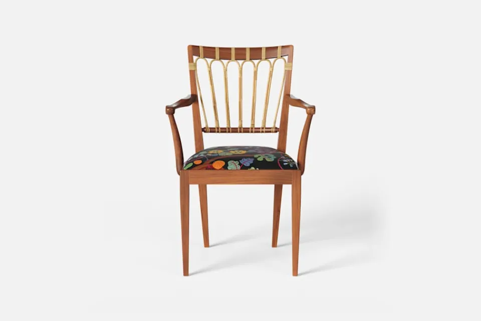 Karmstolar*Josef Frank Karmstol 1165 Mahogny Rotting, Baranquilla, Svart