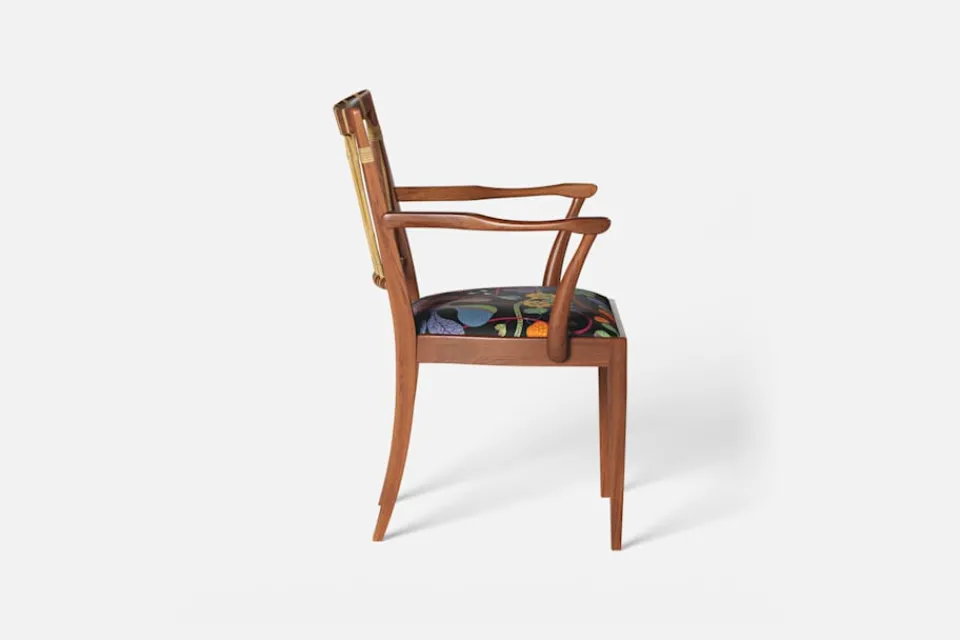 Karmstolar*Josef Frank Karmstol 1165 Mahogny Rotting, Baranquilla, Svart