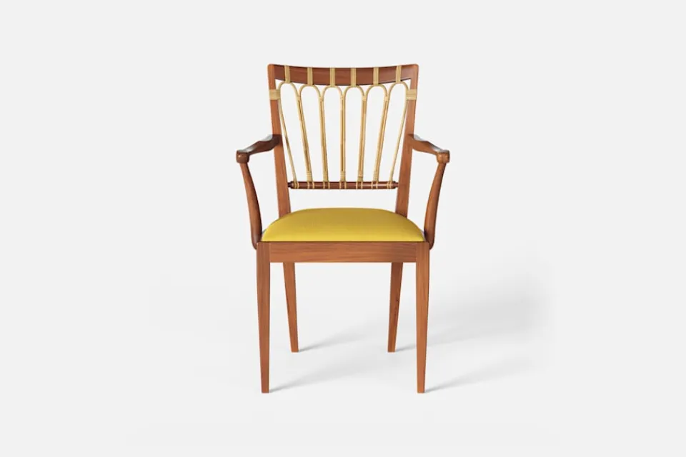 Karmstolar*Josef Frank Karmstol 1165 Mahogny Rotting, Vägen, Ockra