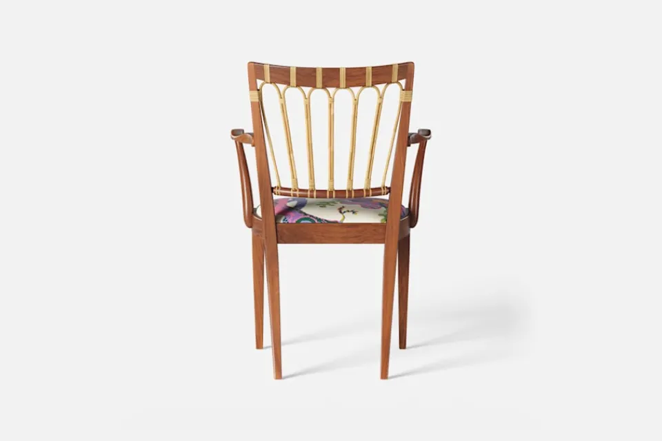 Karmstolar*Josef Frank Karmstol 1165 Mahogny Rotting, Hawai, Vit