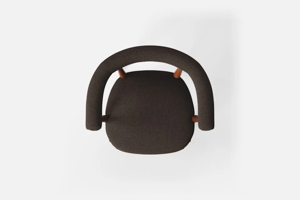 Karmstolar*Josef Frank Karmstol 966 Möbellin, Mörkbrun