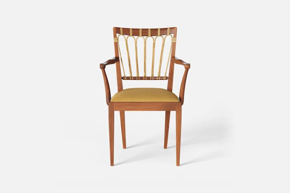 Karmstolar*Josef Frank Karmstol 1165 Mahogny Rotting, Möbellin, Bärnsten