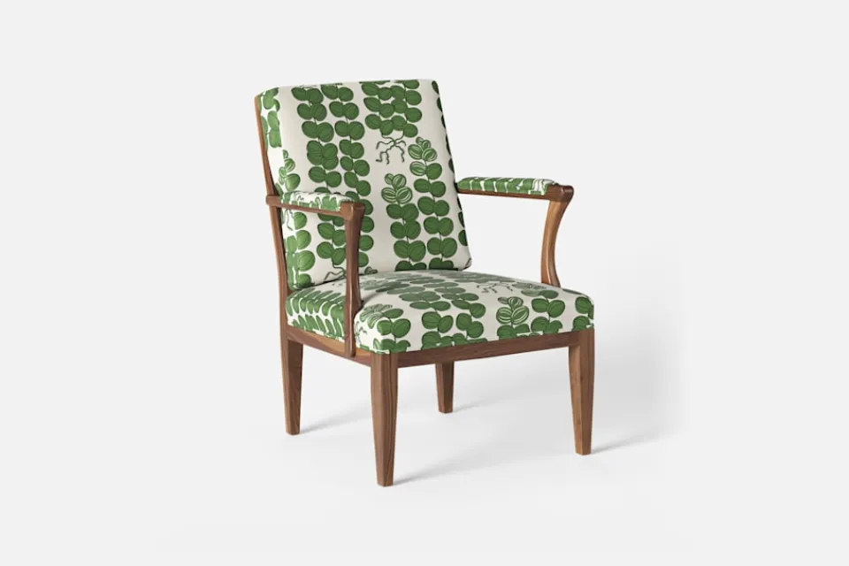 Fåtöljer|Karmstolar*Josef Frank Karmstol 868 Celotocaulis, Grön