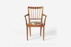 Karmstolar*Josef Frank Karmstol 1165 Mahogny Rotting, Vegetable Tree, Multi