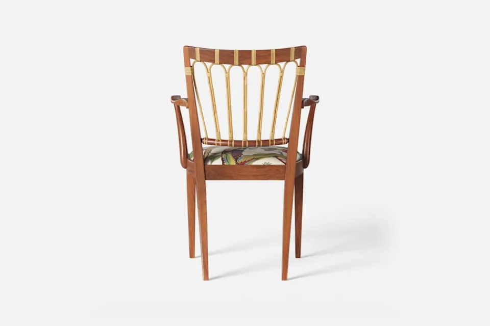 Karmstolar*Josef Frank Karmstol 1165 Mahogny Rotting, Vegetable Tree, Multi