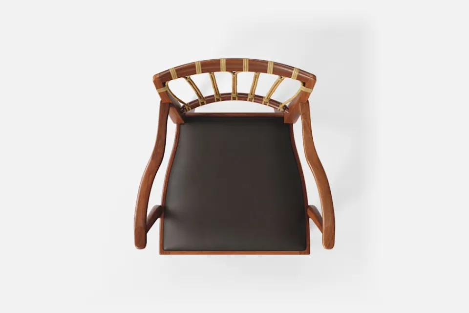 Karmstolar*Josef Frank Karmstol 1165 Mahogny Rotting, Brun Svart