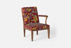 Fåtöljer|Karmstolar*Josef Frank Karmstol 868 Baranquilla, Vinröd