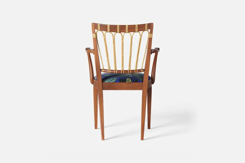 Karmstolar*Josef Frank Karmstol 1165 Mahogny Rotting, Notturno, Multi