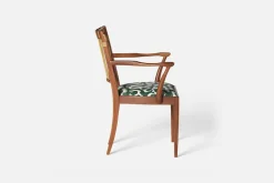 Karmstolar*Josef Frank Karmstol 1165 Mahogny Rotting, Aristidia, Grön