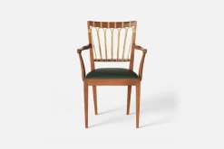 Karmstolar*Josef Frank Karmstol 1165 Mahogny Rotting, Grön