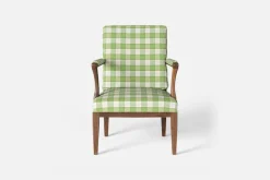 Fåtöljer|Karmstolar*Josef Frank Karmstol 868 Gripsholmsruta, Grön