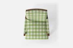 Fåtöljer|Karmstolar*Josef Frank Karmstol 868 Gripsholmsruta, Grön