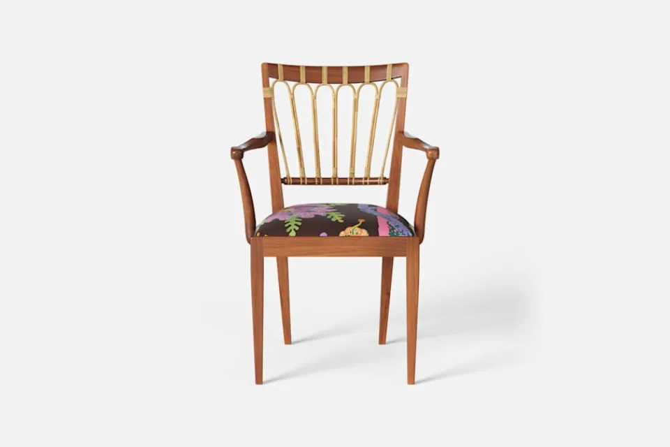 Karmstolar*Josef Frank Karmstol 1165 Mahogny Rotting, Hawai, Brun