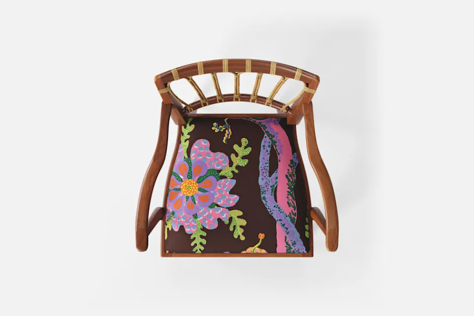 Karmstolar*Josef Frank Karmstol 1165 Mahogny Rotting, Hawai, Brun